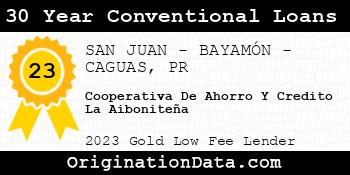 Cooperativa De Ahorro Y Credito La Aiboniteña 30 Year Conventional Loans gold