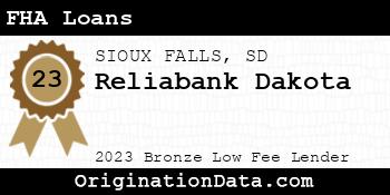 Reliabank Dakota FHA Loans bronze