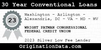 WRIGHT PATMAN CONGRESSIONAL FEDERAL CREDIT UNION 30 Year Conventional Loans silver