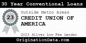 CREDIT UNION OF AMERICA 30 Year Conventional Loans silver
