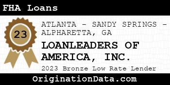 LOANLEADERS OF AMERICA FHA Loans bronze