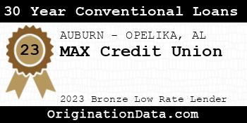 MAX Credit Union 30 Year Conventional Loans bronze