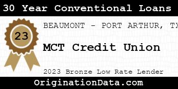 MCT Credit Union 30 Year Conventional Loans bronze