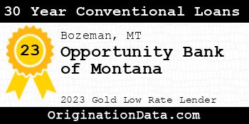 Opportunity Bank of Montana 30 Year Conventional Loans gold