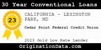 Cedar Point Federal Credit Union 30 Year Conventional Loans gold
