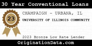 UNIVERSITY OF ILLINOIS COMMUNITY 30 Year Conventional Loans bronze