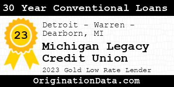Michigan Legacy Credit Union 30 Year Conventional Loans gold