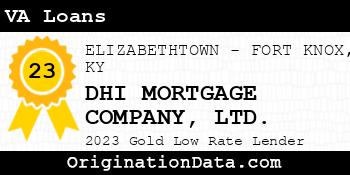 DHI MORTGAGE COMPANY LTD. VA Loans gold