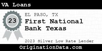 First National Bank Texas VA Loans silver