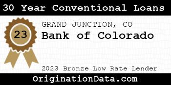 Bank of Colorado 30 Year Conventional Loans bronze
