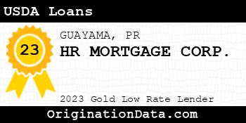 HR MORTGAGE CORP. USDA Loans gold
