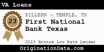 First National Bank Texas VA Loans bronze
