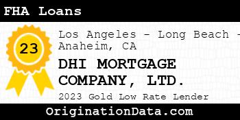 DHI MORTGAGE COMPANY LTD. FHA Loans gold