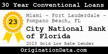 City National Bank of Florida 30 Year Conventional Loans gold
