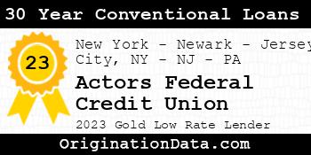 Actors Federal Credit Union 30 Year Conventional Loans gold