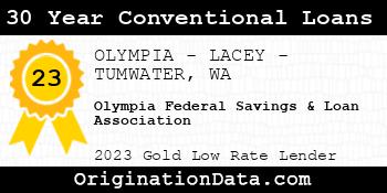 Olympia Federal Savings & Loan Association 30 Year Conventional Loans gold