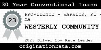 WESTERLY COMMUNITY 30 Year Conventional Loans silver