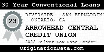 ARROWHEAD CENTRAL CREDIT UNION 30 Year Conventional Loans silver