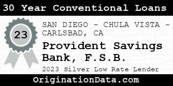 Provident Savings Bank F.S.B. 30 Year Conventional Loans silver