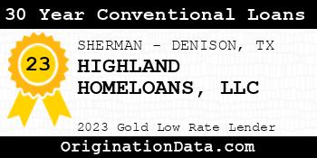 HIGHLAND HOMELOANS 30 Year Conventional Loans gold