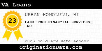 LAND HOME FINANCIAL SERVICES VA Loans gold