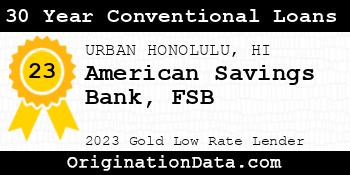 American Savings Bank FSB 30 Year Conventional Loans gold