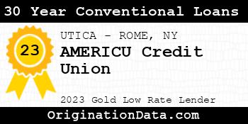 AMERICU Credit Union 30 Year Conventional Loans gold