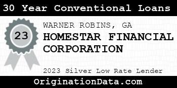 HOMESTAR FINANCIAL CORPORATION 30 Year Conventional Loans silver