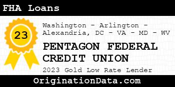 PENTAGON FEDERAL CREDIT UNION FHA Loans gold