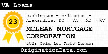 MCLEAN MORTGAGE CORPORATION VA Loans gold
