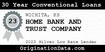 HOME BANK AND TRUST COMPANY 30 Year Conventional Loans silver