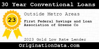 First Federal Savings and Loan Association of Greene Co 30 Year Conventional Loans gold