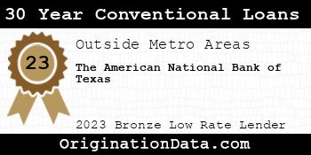 The American National Bank of Texas 30 Year Conventional Loans bronze