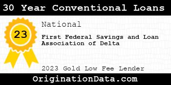 First Federal Savings and Loan Association of Delta 30 Year Conventional Loans gold