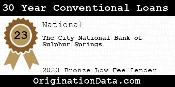 The City National Bank of Sulphur Springs 30 Year Conventional Loans bronze