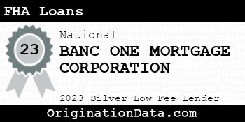 BANC ONE MORTGAGE CORPORATION FHA Loans silver