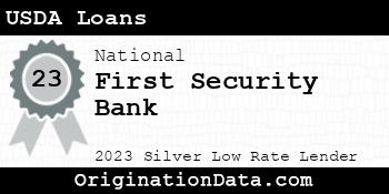 First Security Bank USDA Loans silver
