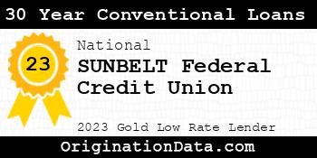 SUNBELT Federal Credit Union 30 Year Conventional Loans gold