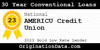 AMERICU Credit Union 30 Year Conventional Loans gold