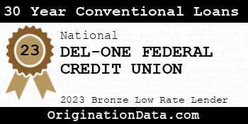 DEL-ONE FEDERAL CREDIT UNION 30 Year Conventional Loans bronze