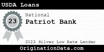 Patriot Bank USDA Loans silver