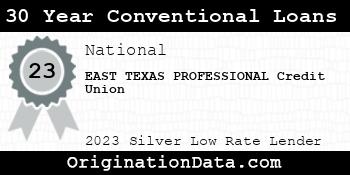 EAST TEXAS PROFESSIONAL Credit Union 30 Year Conventional Loans silver