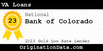 Bank of Colorado VA Loans gold