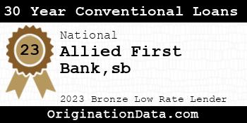 Allied First Banksb 30 Year Conventional Loans bronze