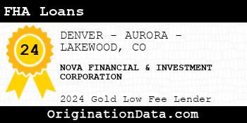 NOVA FINANCIAL & INVESTMENT CORPORATION FHA Loans gold