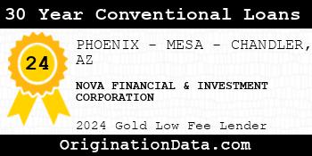 NOVA FINANCIAL & INVESTMENT CORPORATION 30 Year Conventional Loans gold