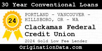 Clackamas Federal Credit Union 30 Year Conventional Loans gold