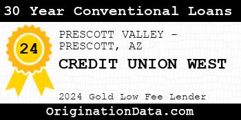 CREDIT UNION WEST 30 Year Conventional Loans gold