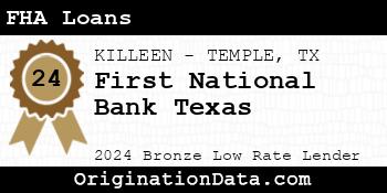 First National Bank Texas FHA Loans bronze