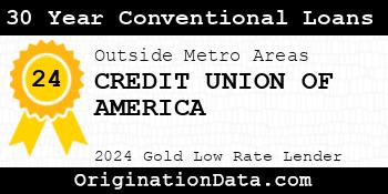 CREDIT UNION OF AMERICA 30 Year Conventional Loans gold
